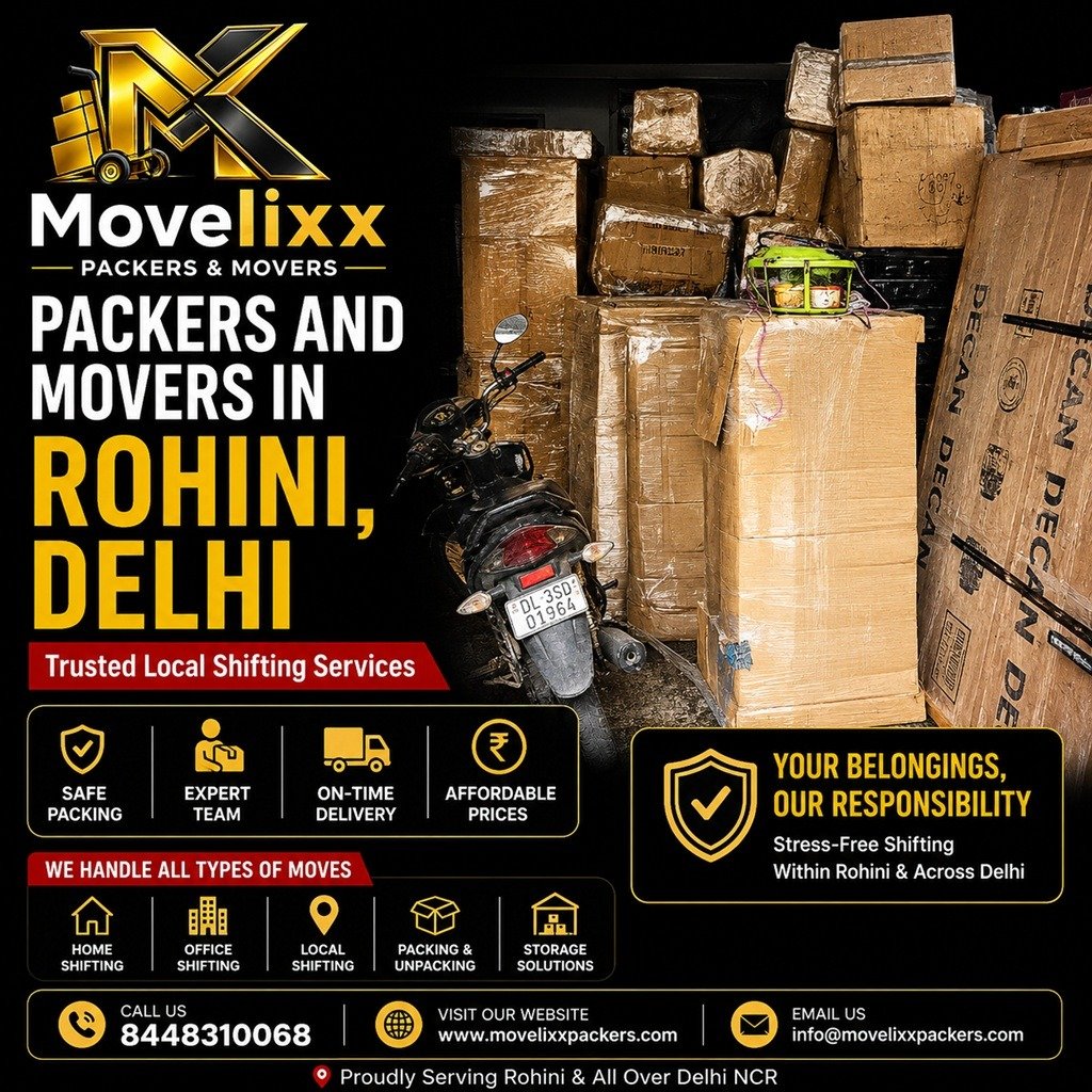 packers and movers in rohini, Delhi